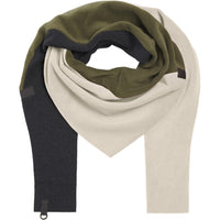 TRIANGLE SCARF PATCH - 4100 - MOSS/KIT/SOFT BLACK