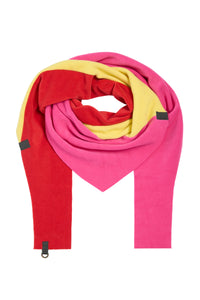 TRIANGLE SCARF PATCH - 4100 - PINK/YELLOW/RED