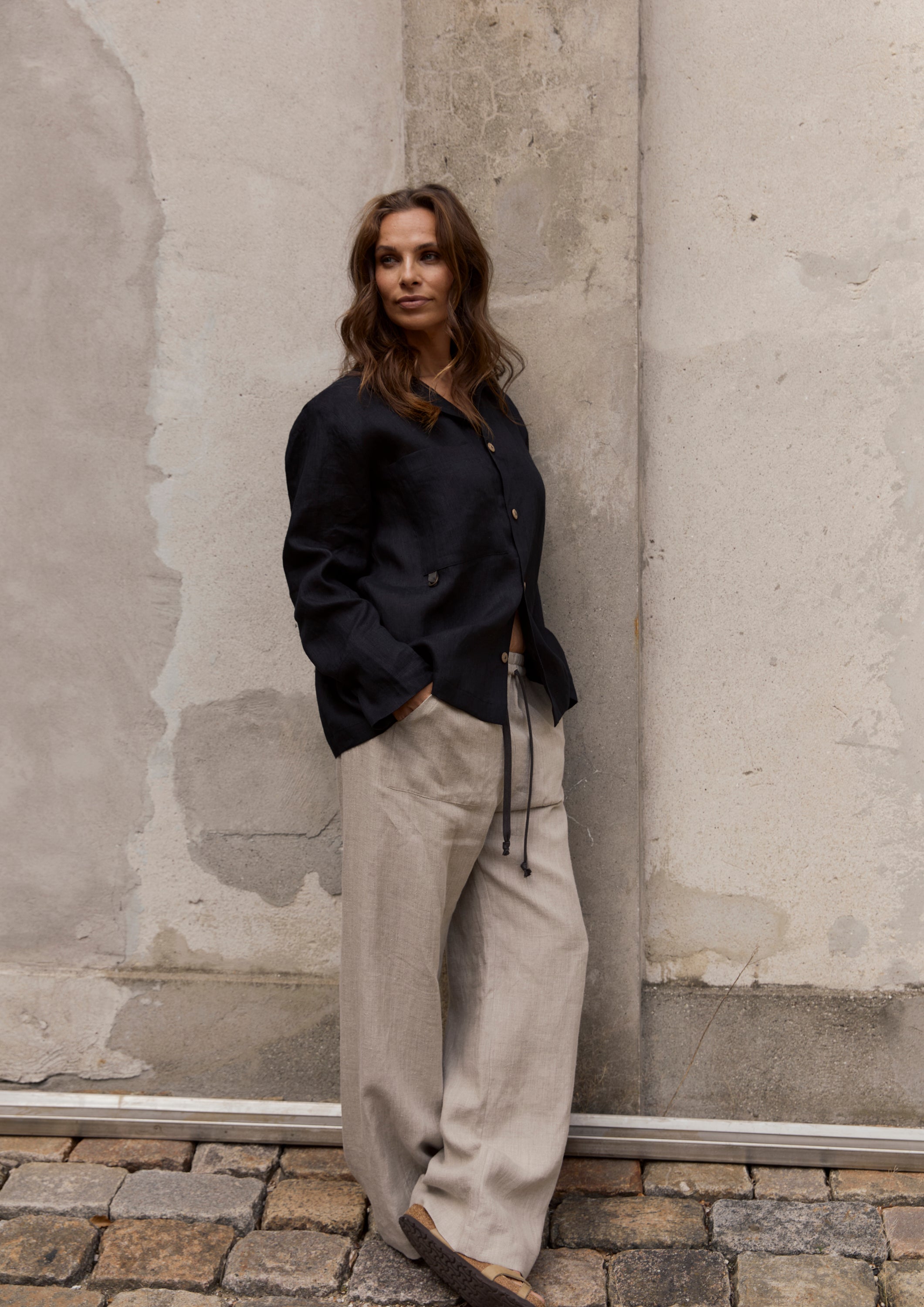 HENRIETTE STEFFENSEN COPENHAGEN TROUSERS - 82001 BUKSER NATURE 446
