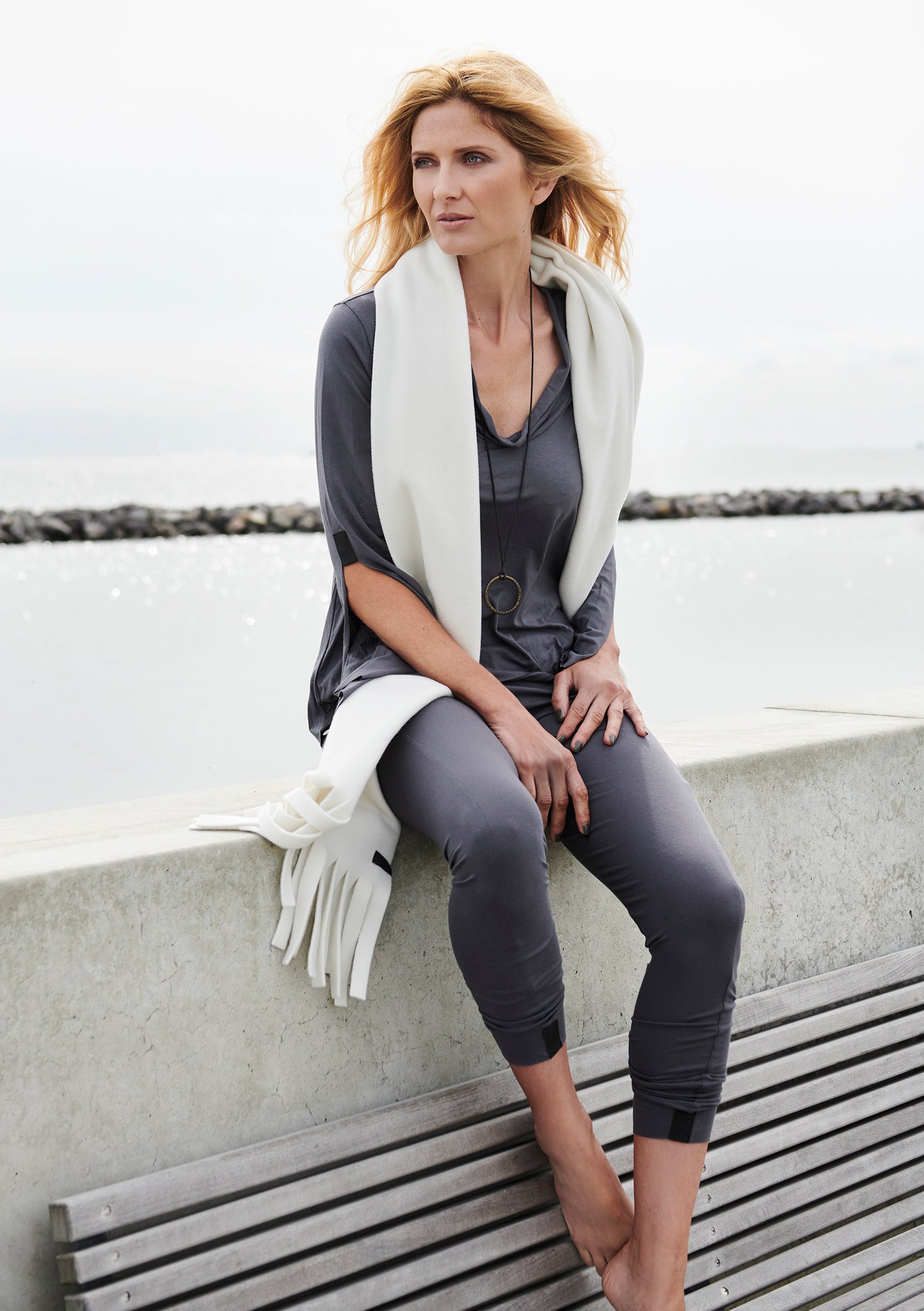 HENRIETTE STEFFENSEN COPENHAGEN TROUSERS - 99009 BUKSER GREY 905