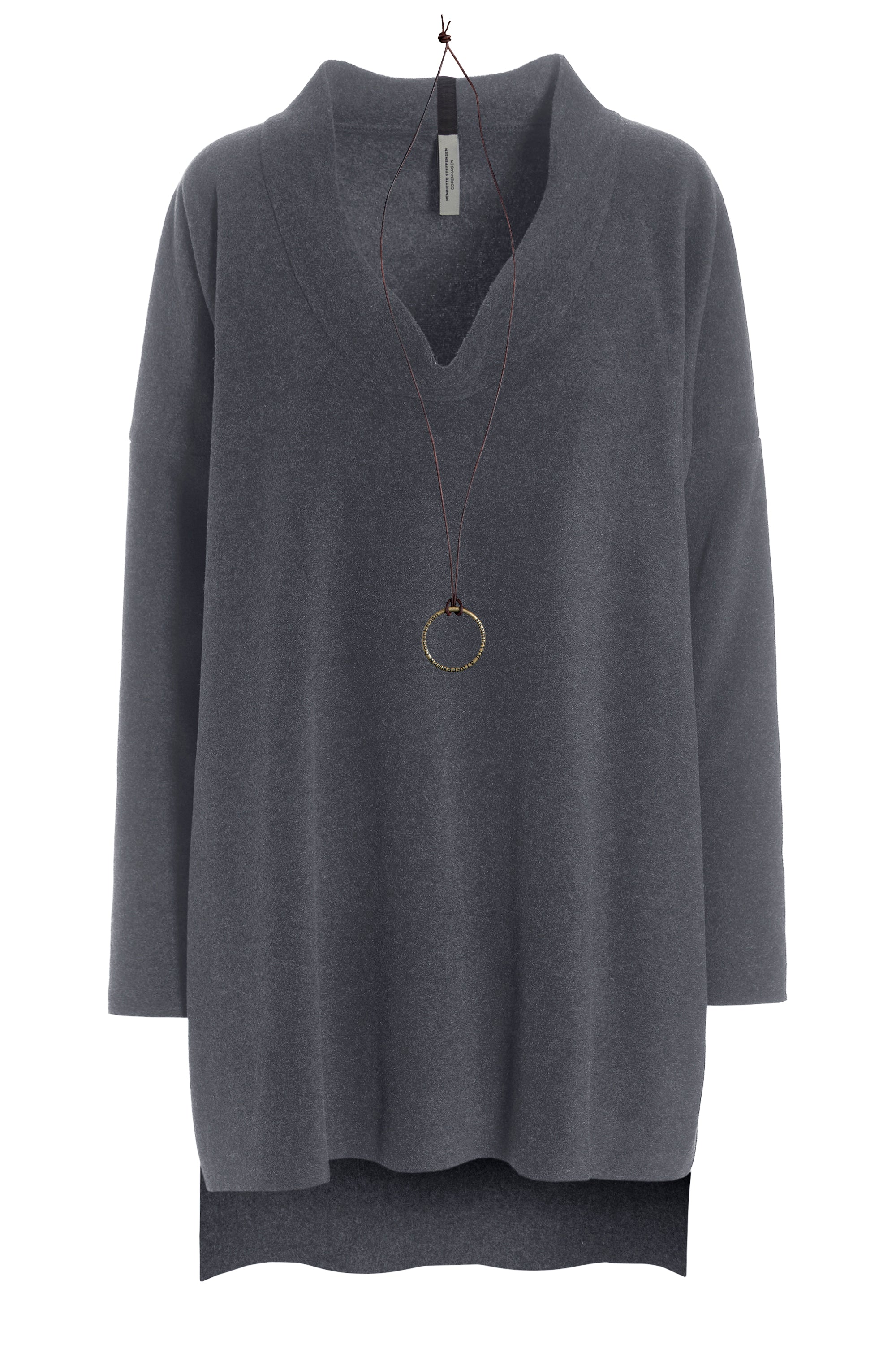 HENRIETTE STEFFENSEN COPENHAGEN TUNIC - 1350 TUNICS GREY 905