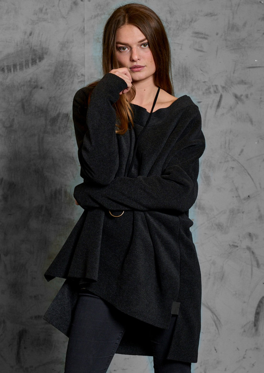 HENRIETTE STEFFENSEN COPENHAGEN TUNIC - 1350 TUNICS SOFT BLACK 914
