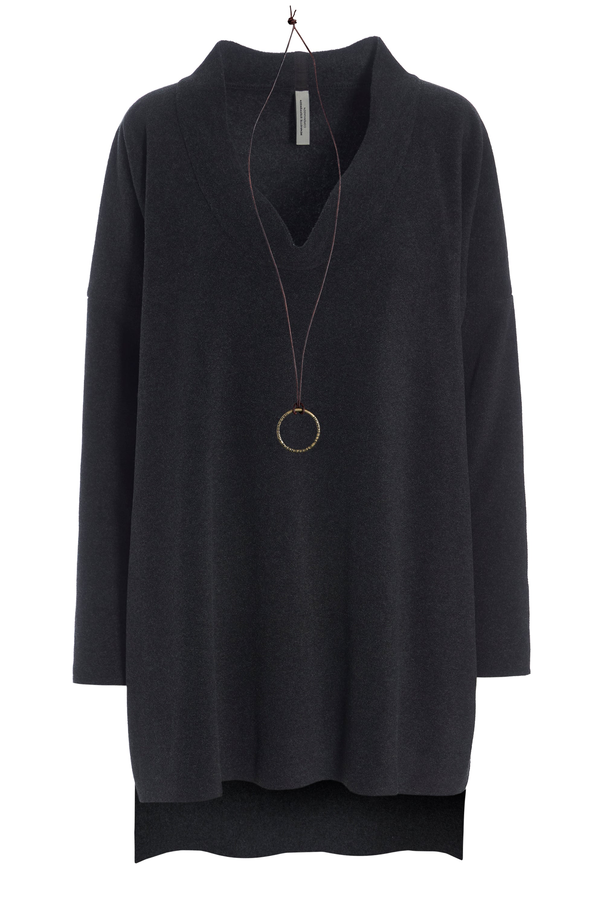 HENRIETTE STEFFENSEN COPENHAGEN TUNIC - 1350 TUNICS SOFT BLACK 914
