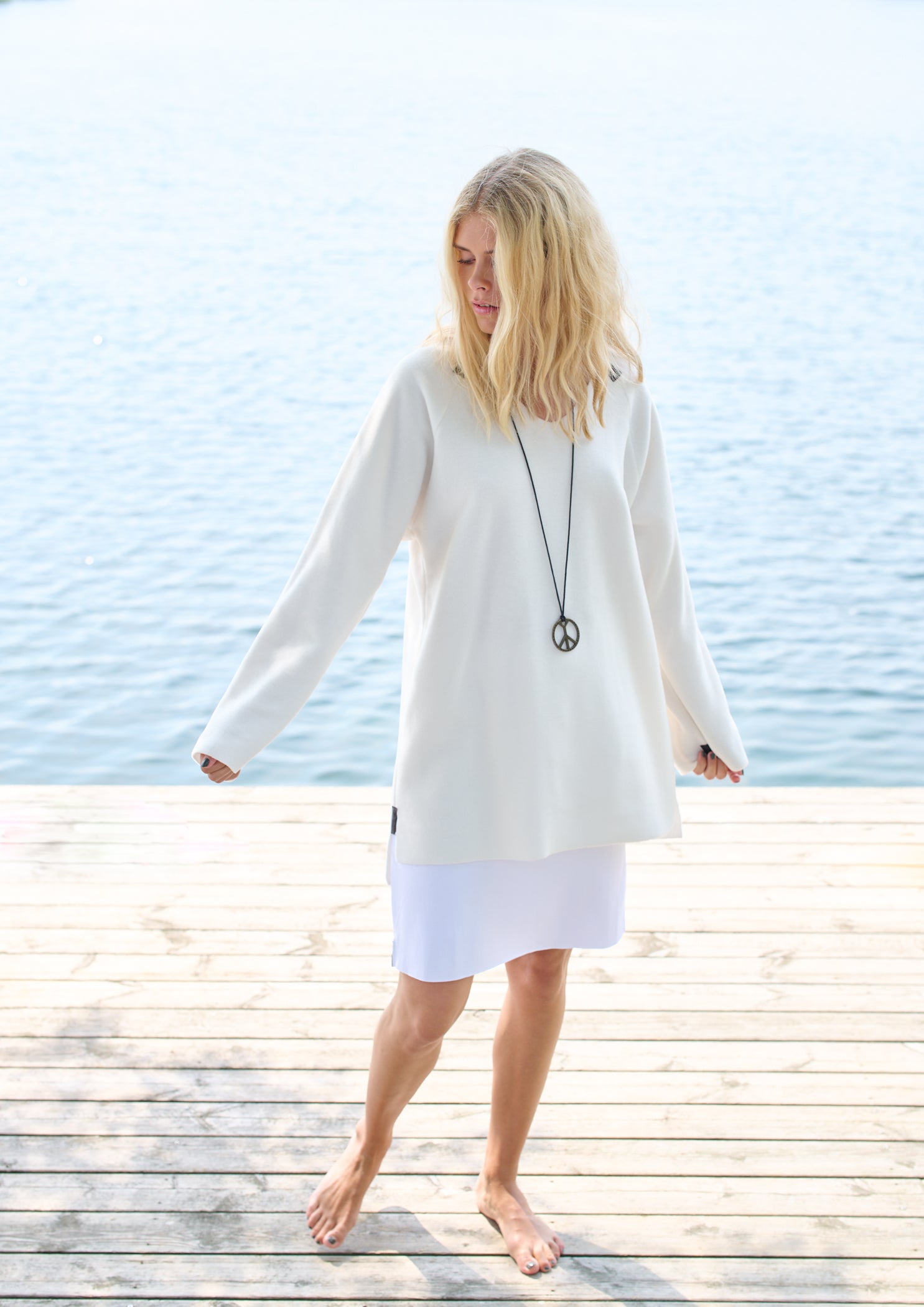 HENRIETTE STEFFENSEN COPENHAGEN TUNIC - 1356 TUNICS OFF WHITE 802
