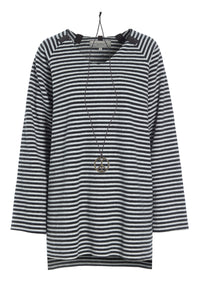 TUNIC - 1356 - STRIPES B&W