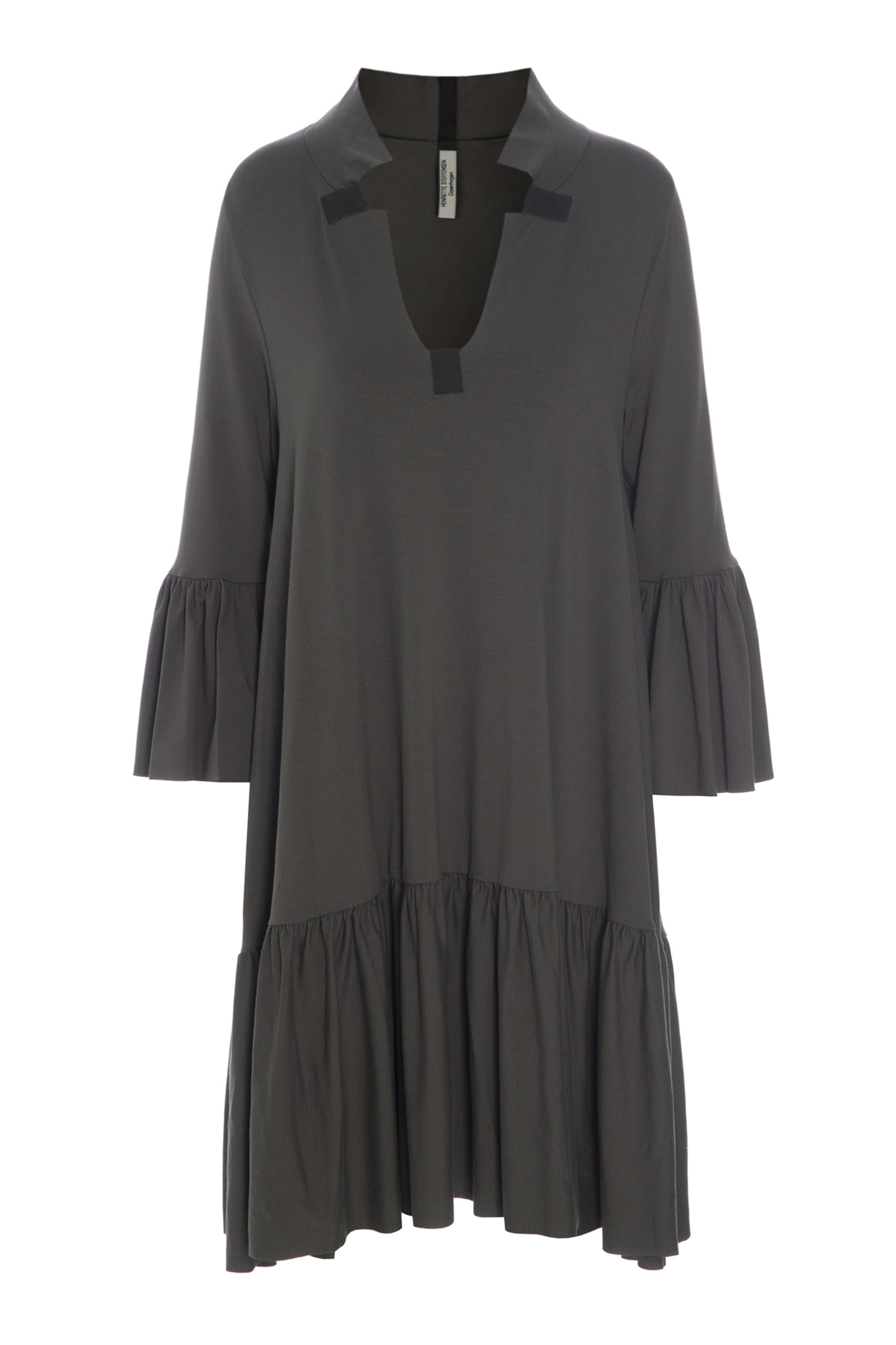 HENRIETTE STEFFENSEN COPENHAGEN TUNIC RUFFLE - 98023 KJOLER FORREST 600