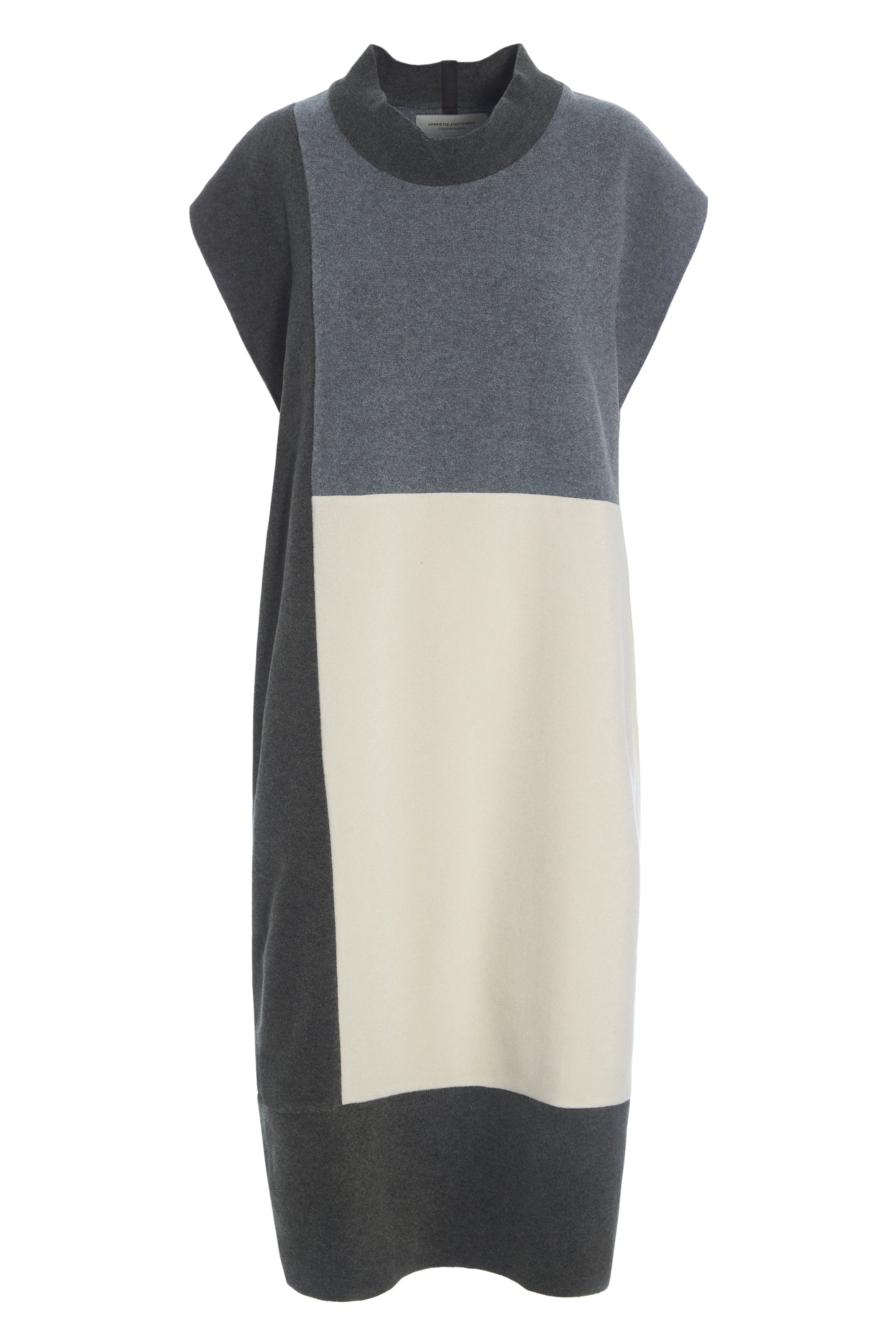 HENRIETTE STEFFENSEN COPENHAGEN TUNIC SLEEVELESS PATCH - 3241 TUNICS FORREST/GREY/KIT 116