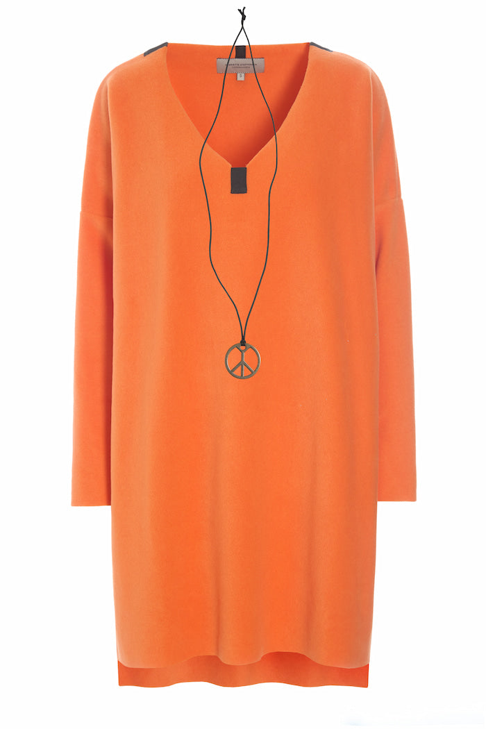 HENRIETTE STEFFENSEN COPENHAGEN TUNIC V-NECK - 1367 TUNICS ORANGE 773