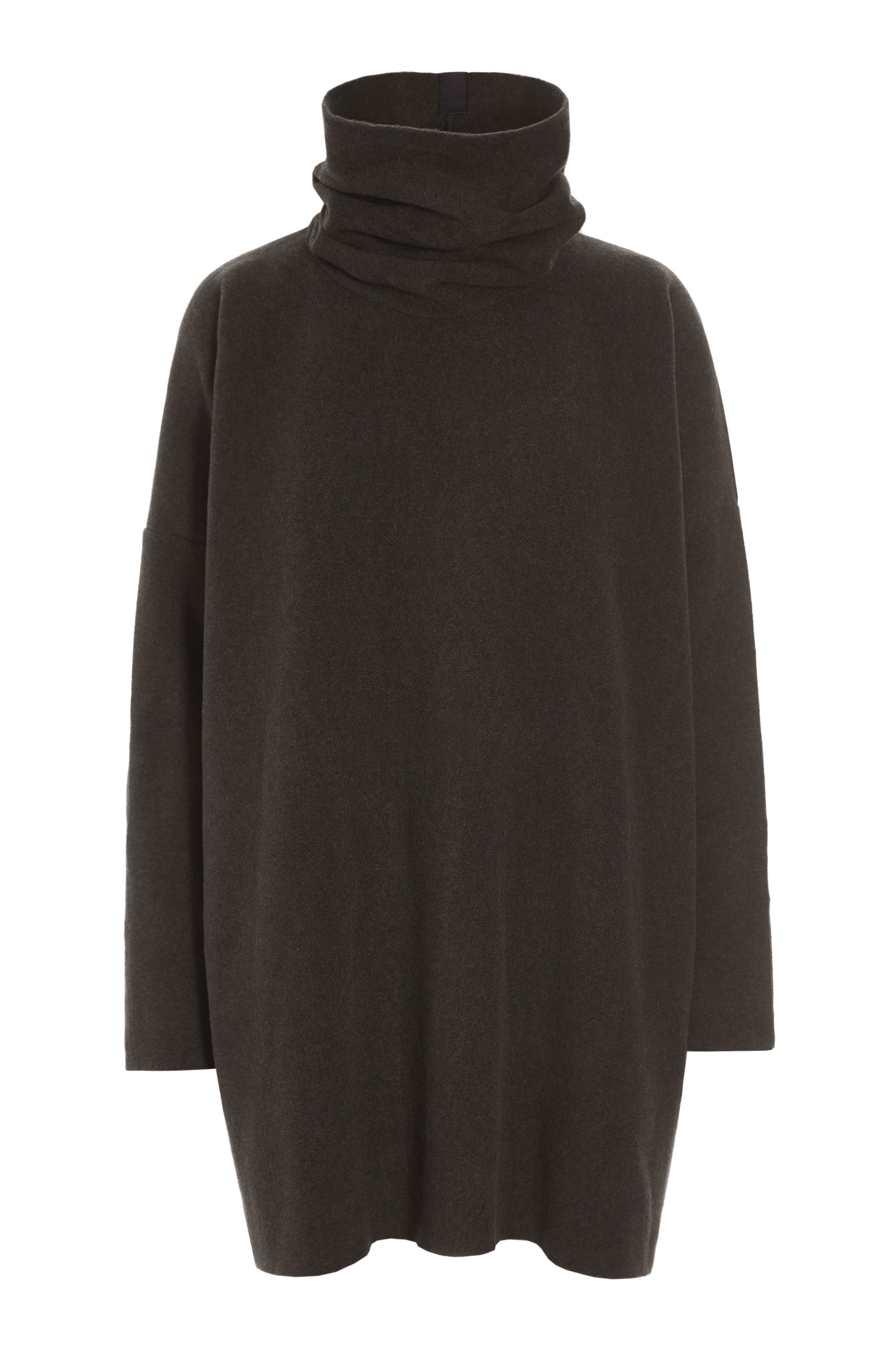 HENRIETTE STEFFENSEN COPENHAGEN TUNIC WITH HIGH NECK - 1288 TUNICS CHOCOLATE 844