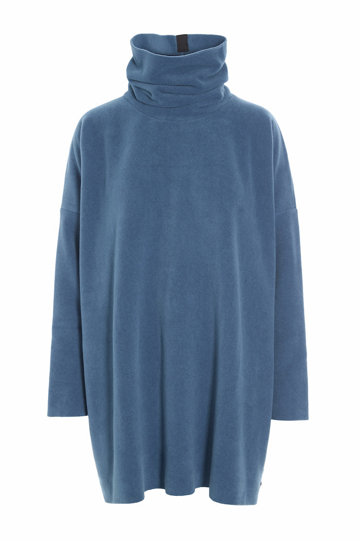 HENRIETTE STEFFENSEN COPENHAGEN TUNIC WITH HIGH NECK - 1288 TUNICS DUSTY BLUE 794