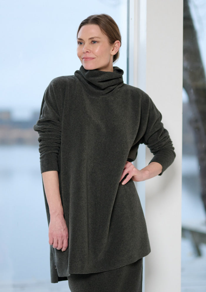 HENRIETTE STEFFENSEN COPENHAGEN TUNIC WITH HIGH NECK - 1288 TUNICS FORREST 600