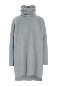 TUNIC WITH HIGH NECK - 1288 - LIGHT GREY