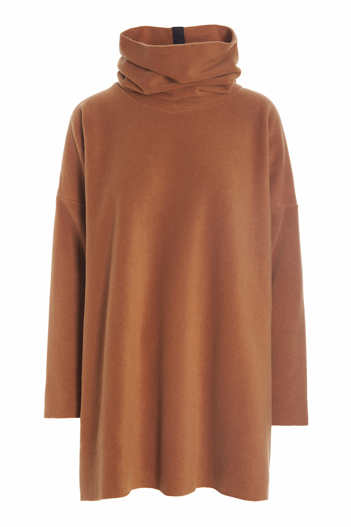 HENRIETTE STEFFENSEN COPENHAGEN TUNIC WITH HIGH NECK - 1288 TUNICS RUST 706