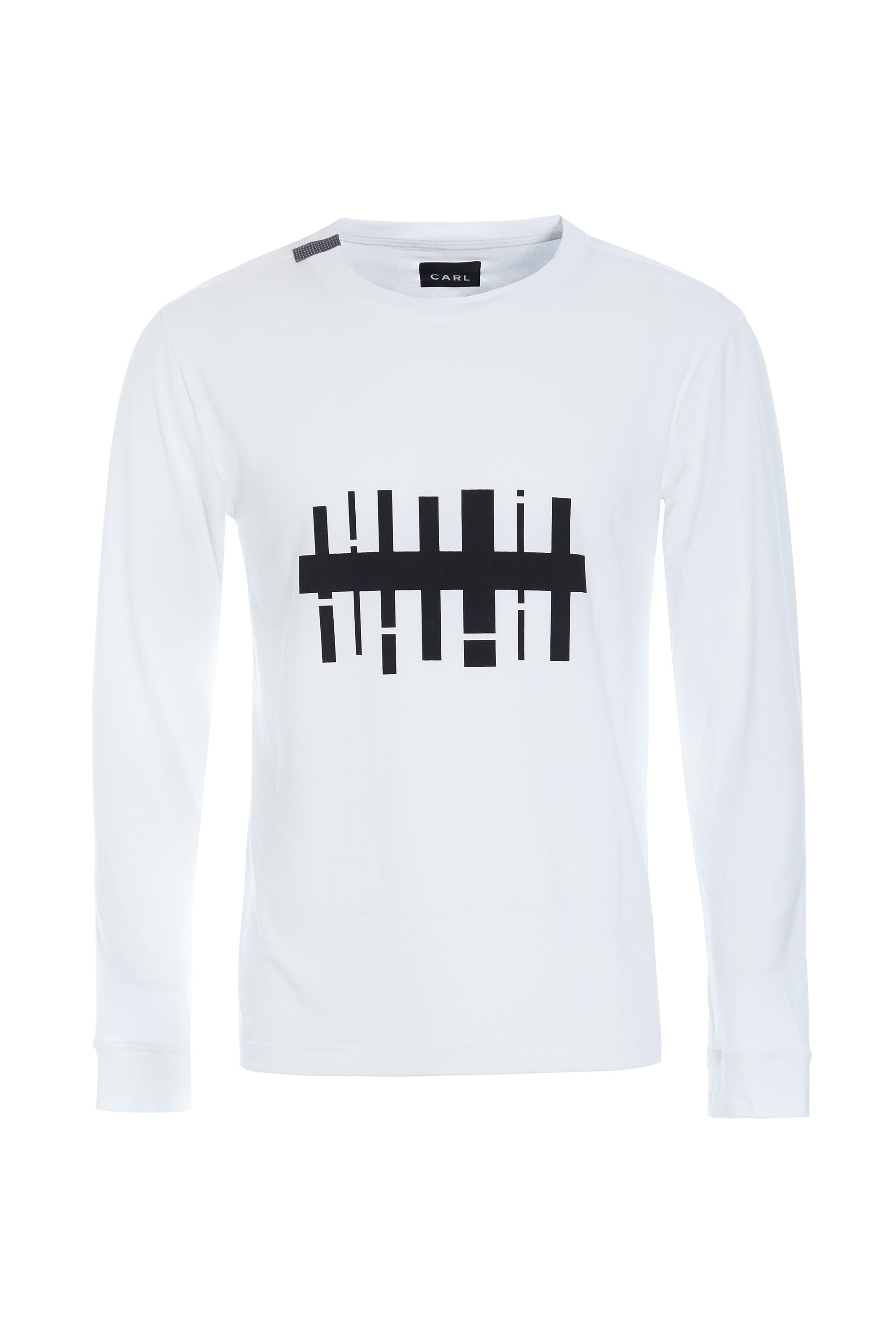 CARL BY STEFFENSEN COPENHAGEN T SHIRT WITH PRINT & LONG SLEEVES - 1019CP T-SHIRTS WHITE 816