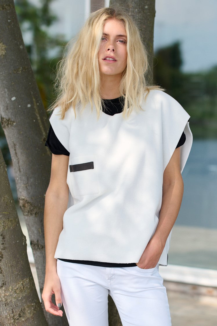 HENRIETTE STEFFENSEN COPENHAGEN VEST - 1353 VESTS OFF WHITE 802