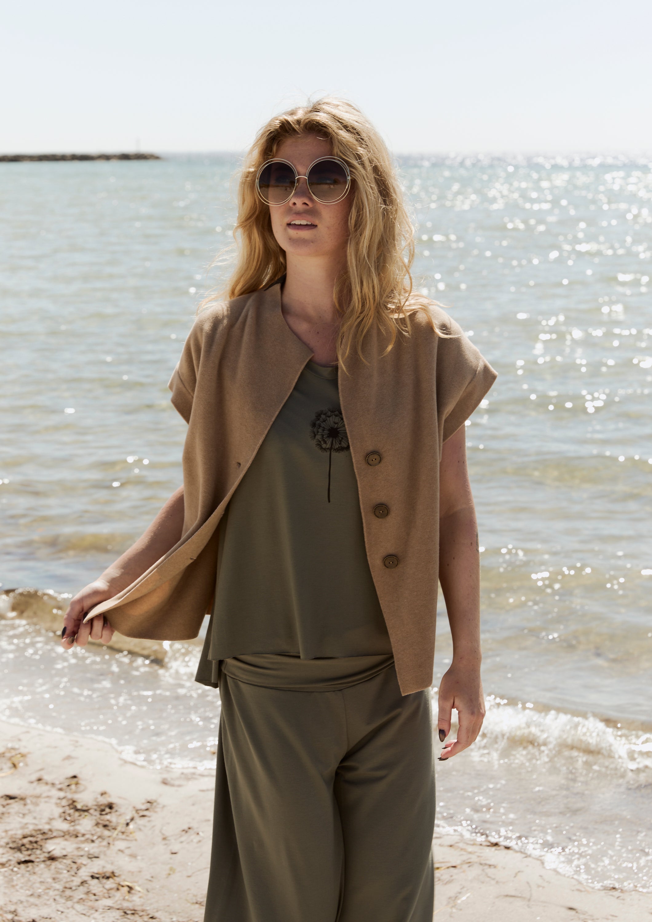 HENRIETTE STEFFENSEN COPENHAGEN VEST - 7170 VESTS CAMEL 815