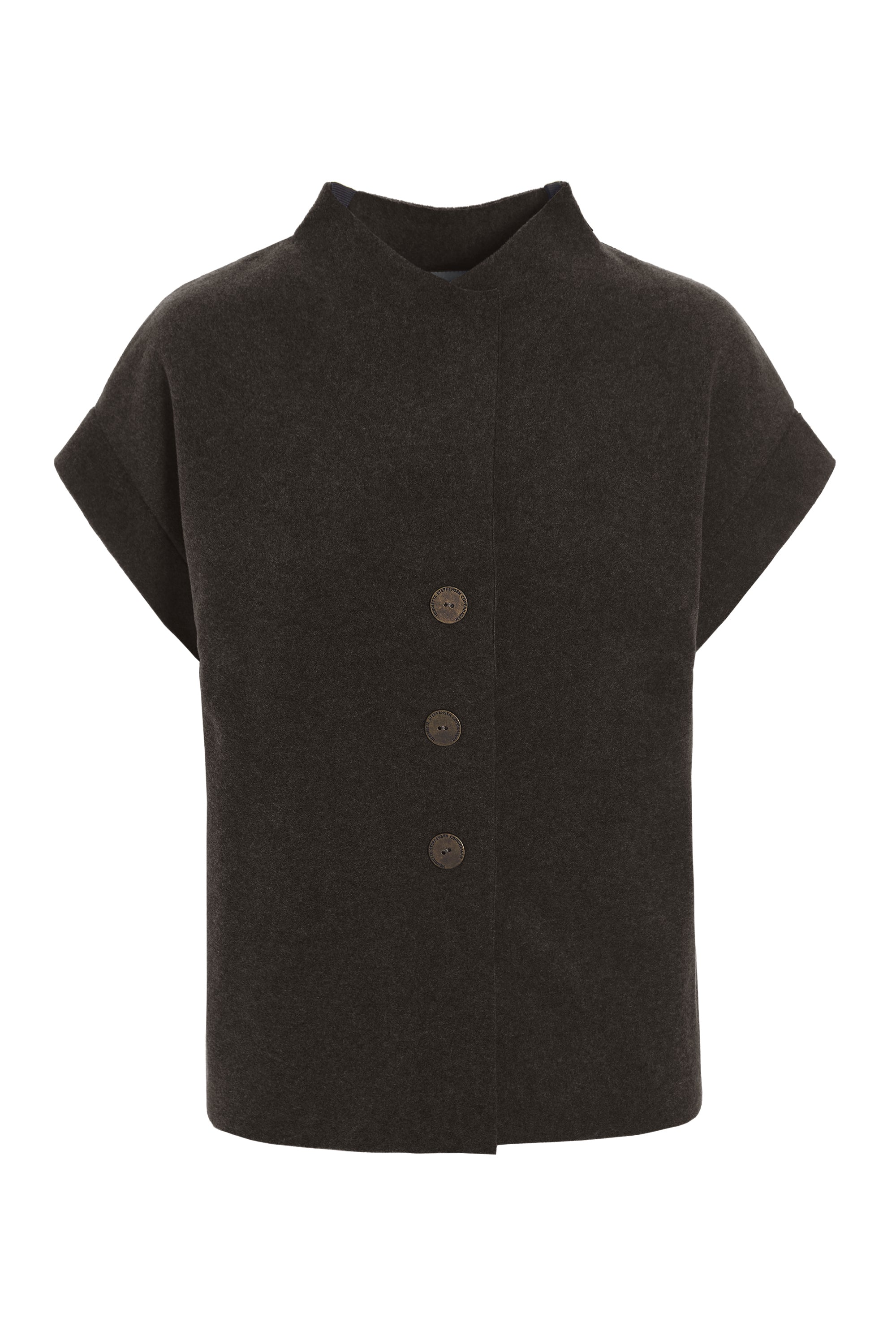 HENRIETTE STEFFENSEN COPENHAGEN VEST - 7170 VESTS CHOCOLATE 844