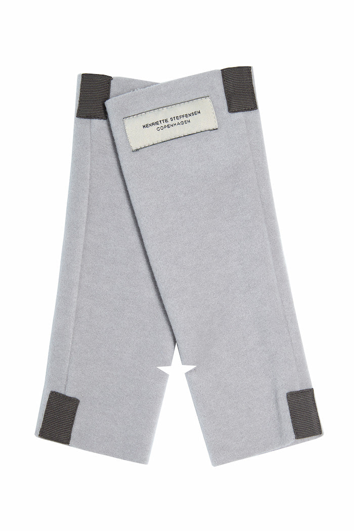 HENRIETTE STEFFENSEN COPENHAGEN WRIST WARMERS - 6022 WRIST WARMERS GREY BLUE