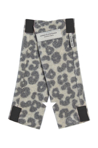 WRIST WARMERS - 6022P - LEOPARD grey