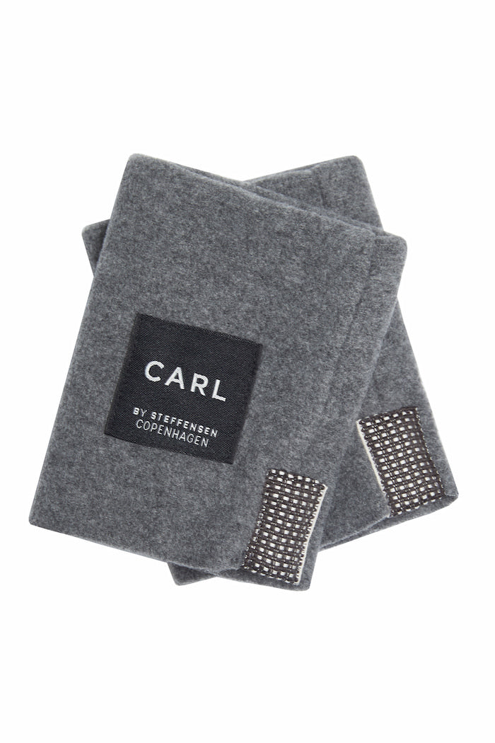 CARL BY STEFFENSEN COPENHAGEN WRIST WARMERS MEN - 6024C L & S ACCESSORIES GREY 905