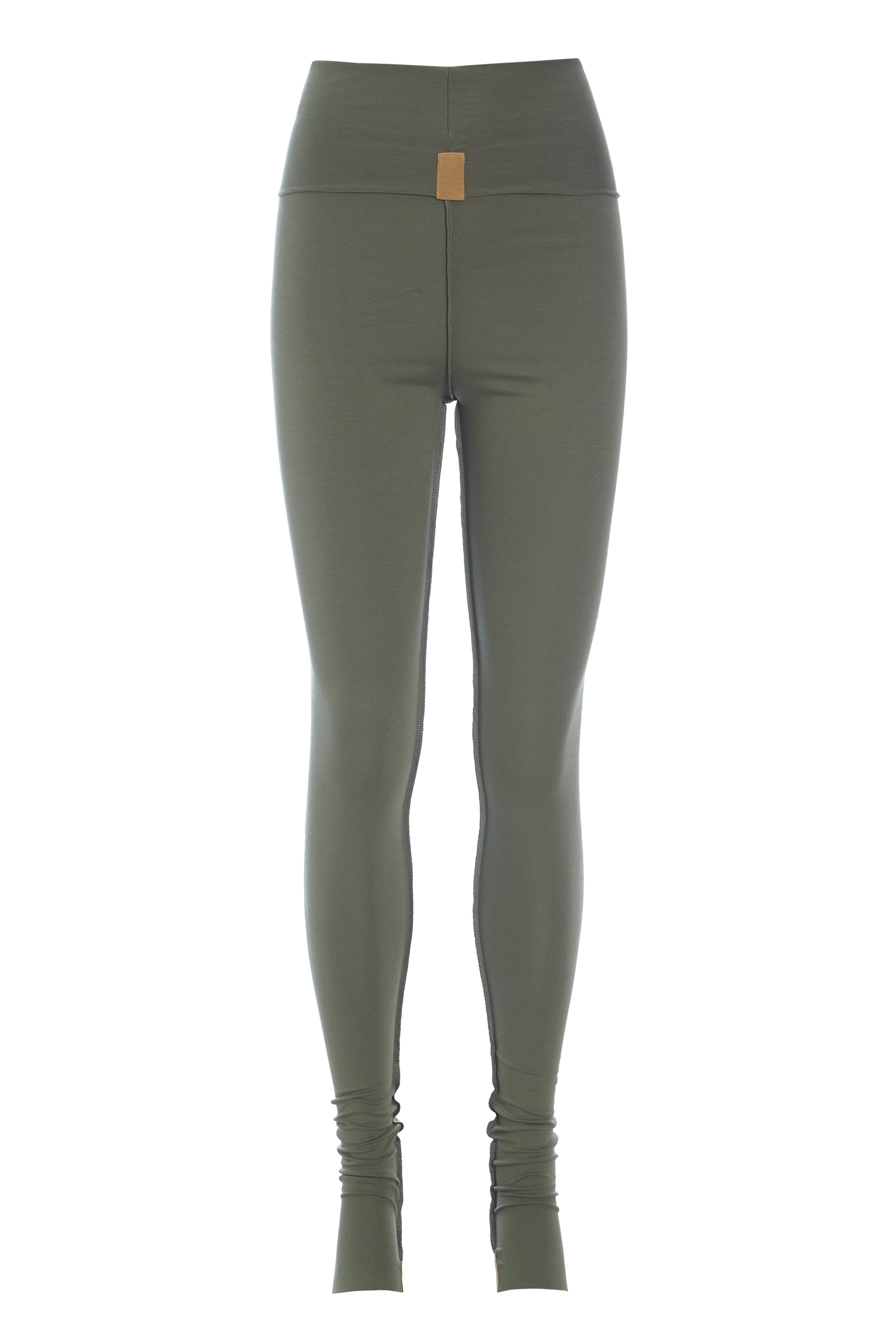HENRIETTE STEFFENSEN COPENHAGEN YOGA PANTS - 99002 BUKSER DUSTY GREEN 609