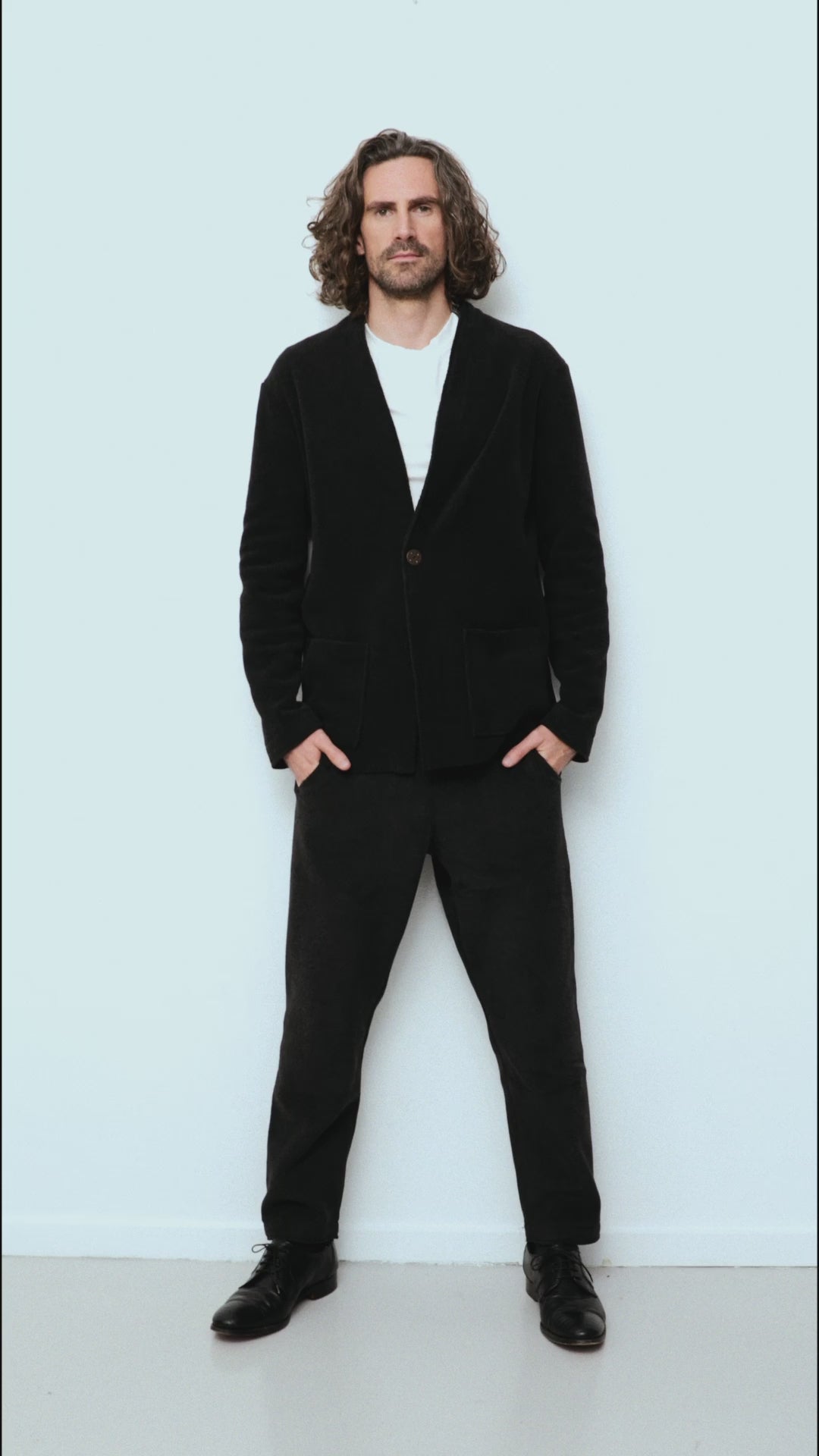 CARL BY STEFFENSEN COPENHAGEN FLEECE TROUSERS - 1051C BUKSER SOFT BLACK 914