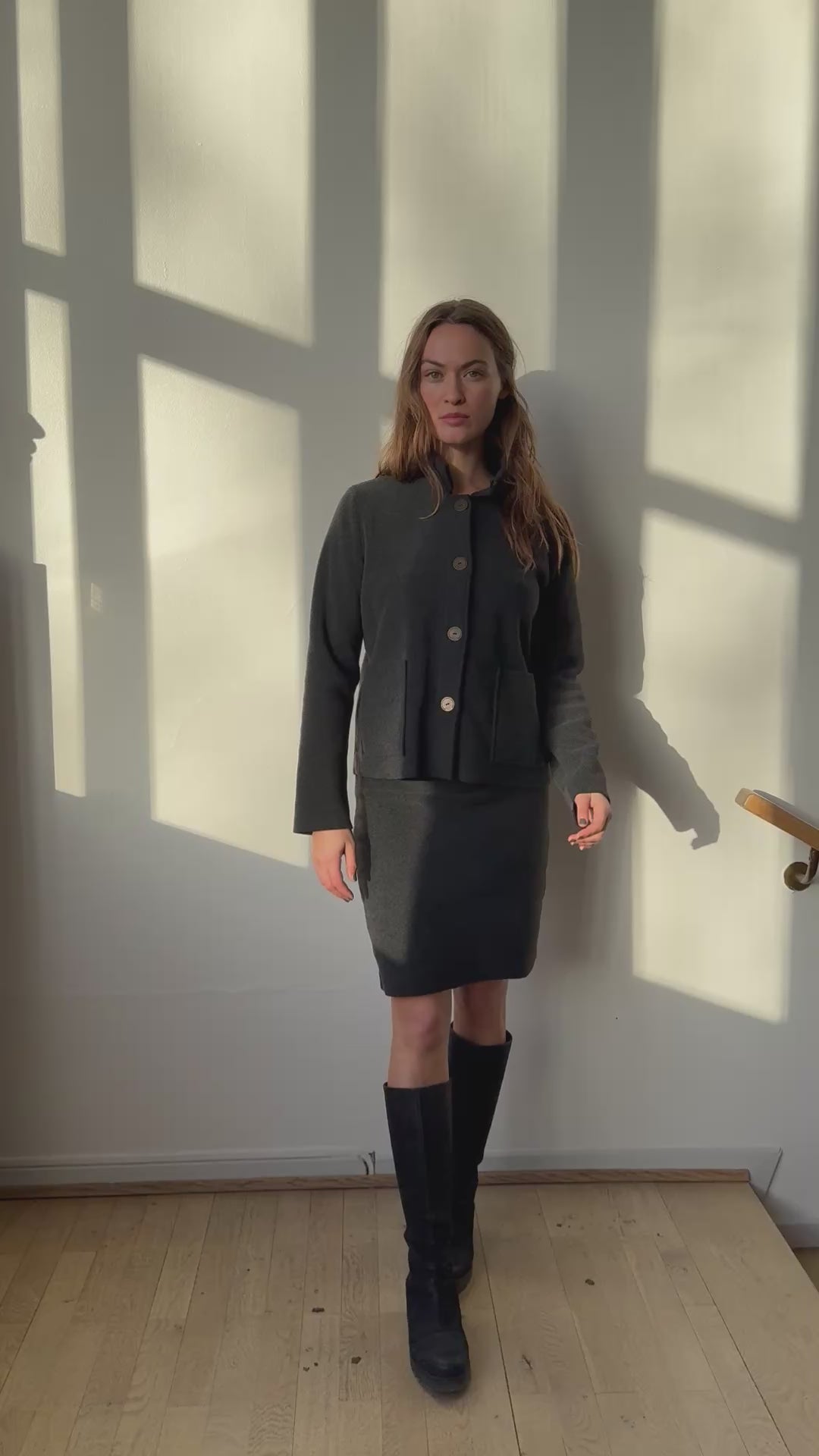 HENRIETTE STEFFENSEN COPENHAGEN SKIRT - 3253 NEDERDELE SOFT BLACK 914