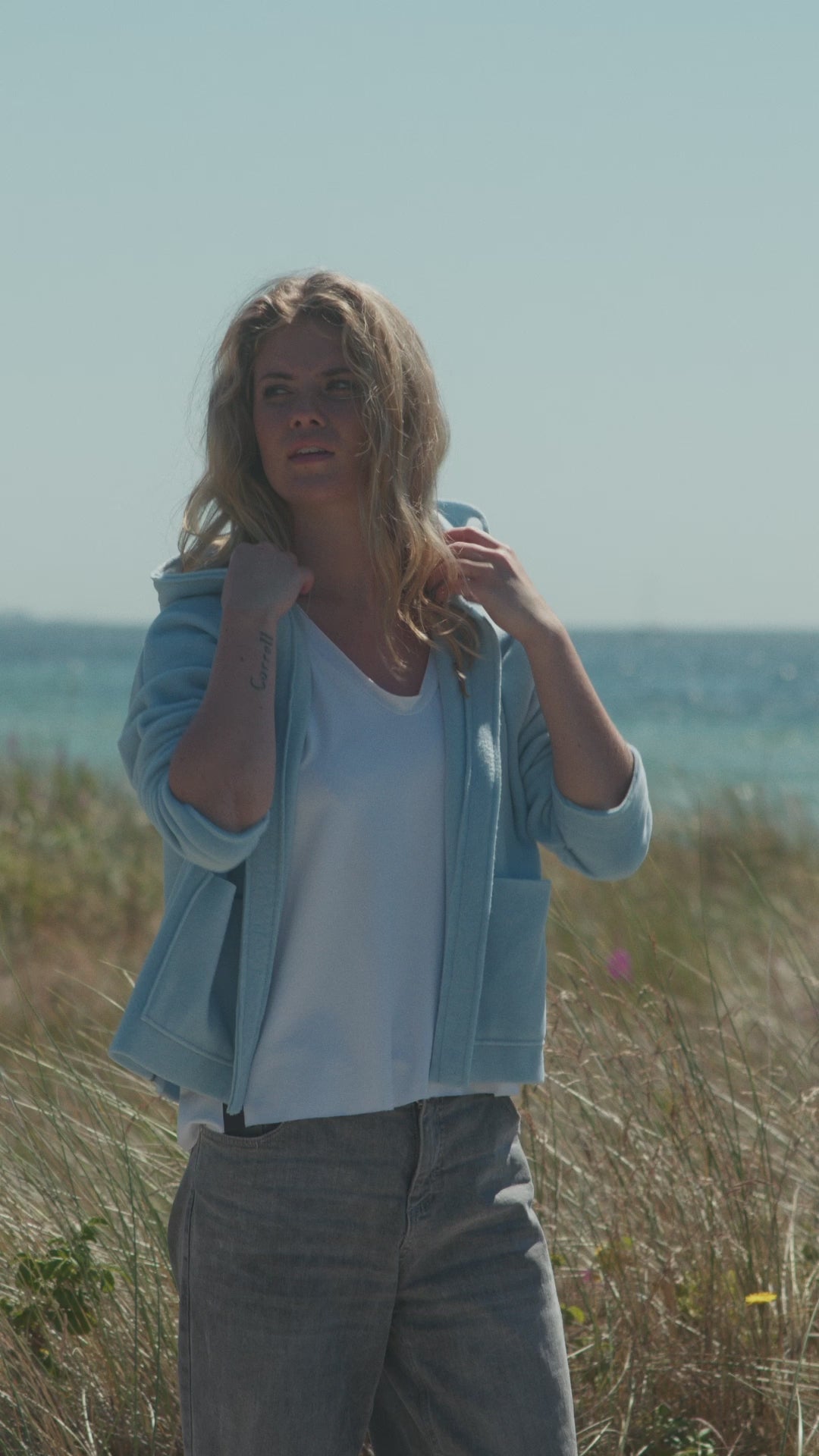 HENRIETTE STEFFENSEN COPENHAGEN CARDIGAN - 7176 CARDIGANS BABY BLUE 671