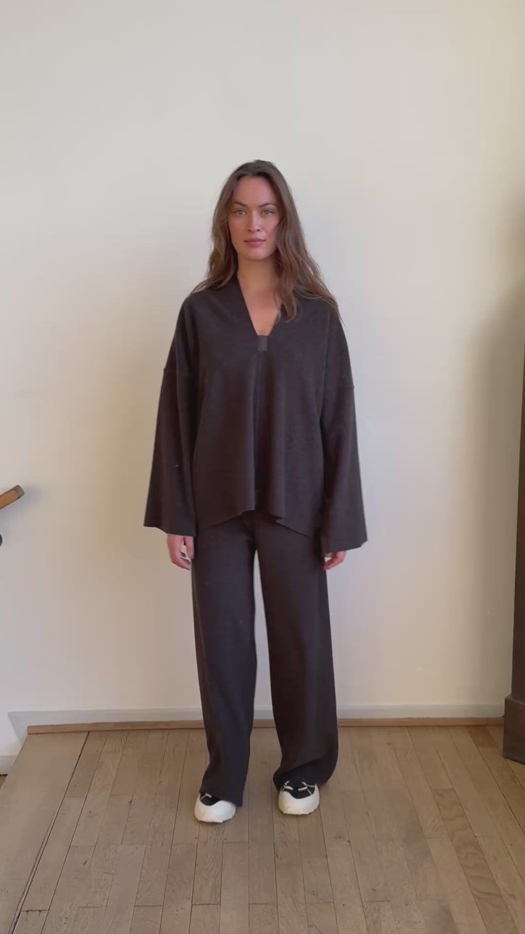 HENRIETTE STEFFENSEN COPENHAGEN PULLOVER - 1370 BLUSER CHOCOLATE 844
