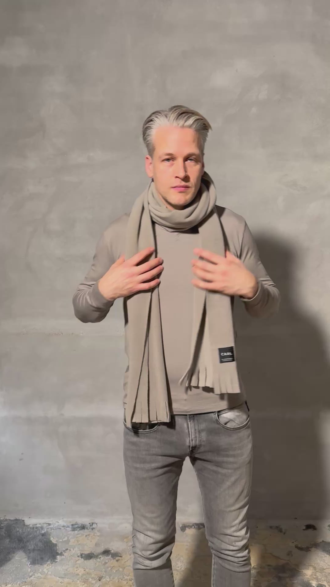 CARL BY STEFFENSEN COPENHAGEN SCARF W/ FRINGES - 1006C SCARFS ELEPHANT 654