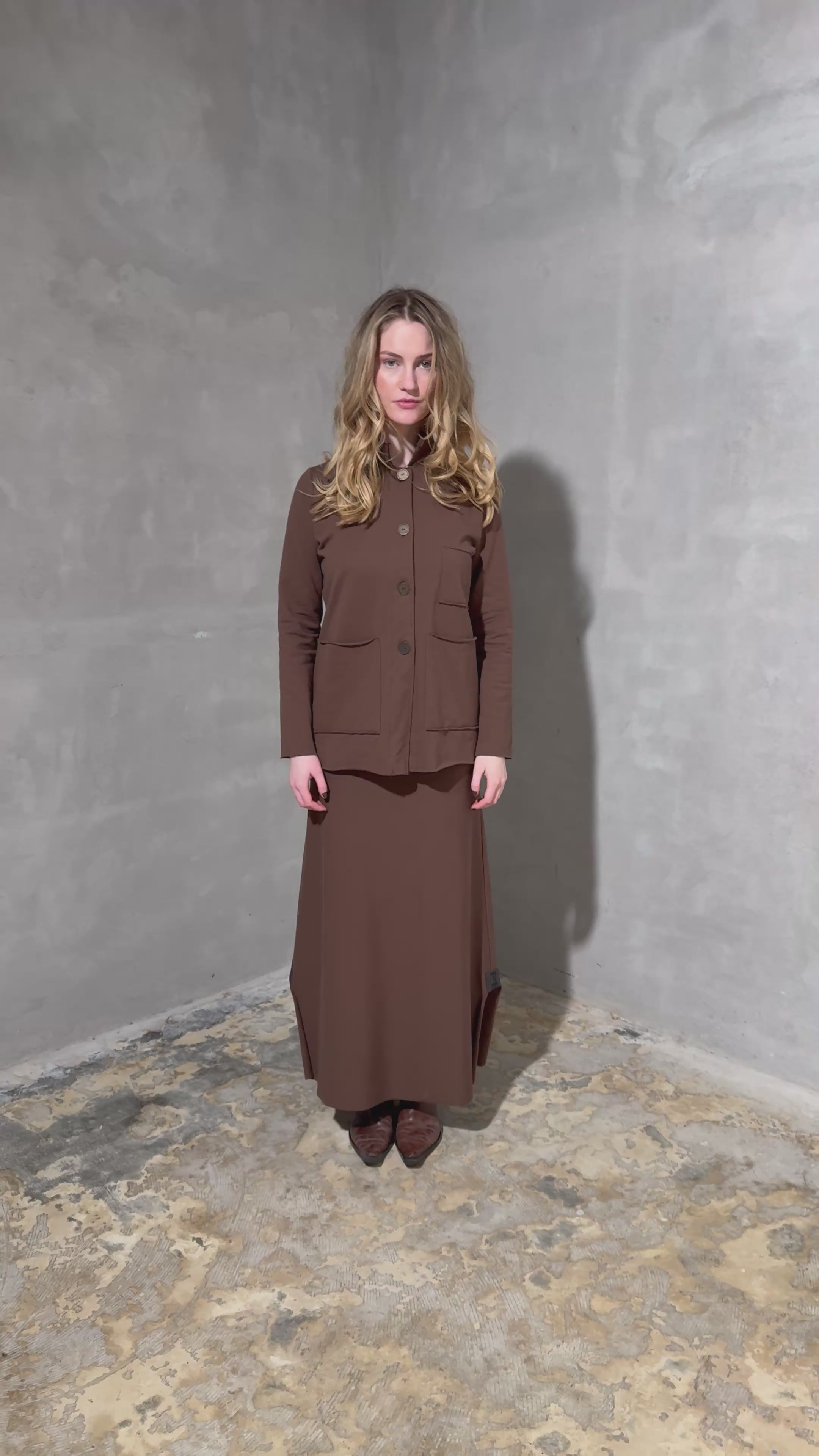 HENRIETTE STEFFENSEN COPENHAGEN SAFARI JACKET - 77004 CARDIGANS CHOKOLATE 844