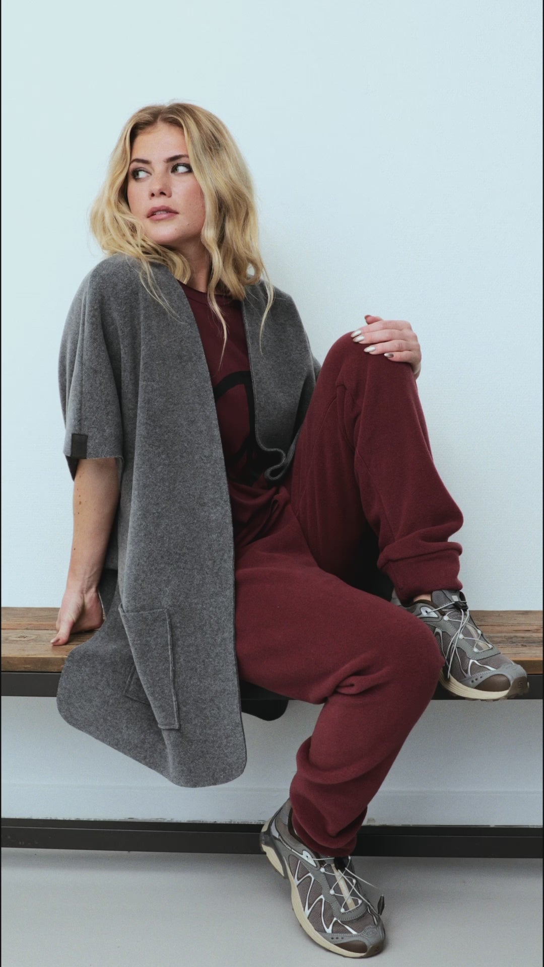 HENRIETTE STEFFENSEN COPENHAGEN JOGGING PANTS - 2110 BUKSER BORDEAUX 474
