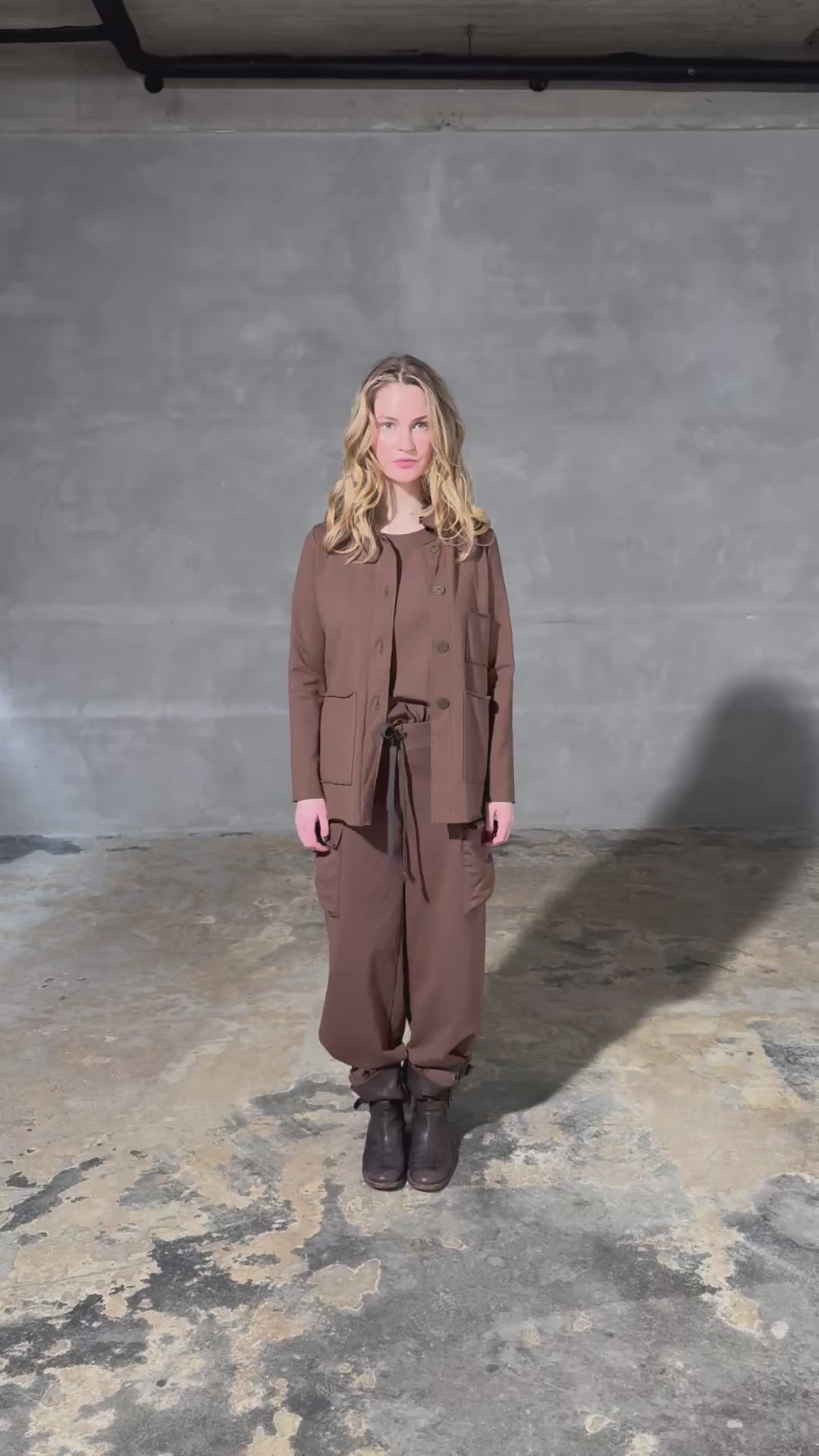 HENRIETTE STEFFENSEN COPENHAGEN CARGO TROUSERS - 72017 BUKSER CHOKOLATE 844