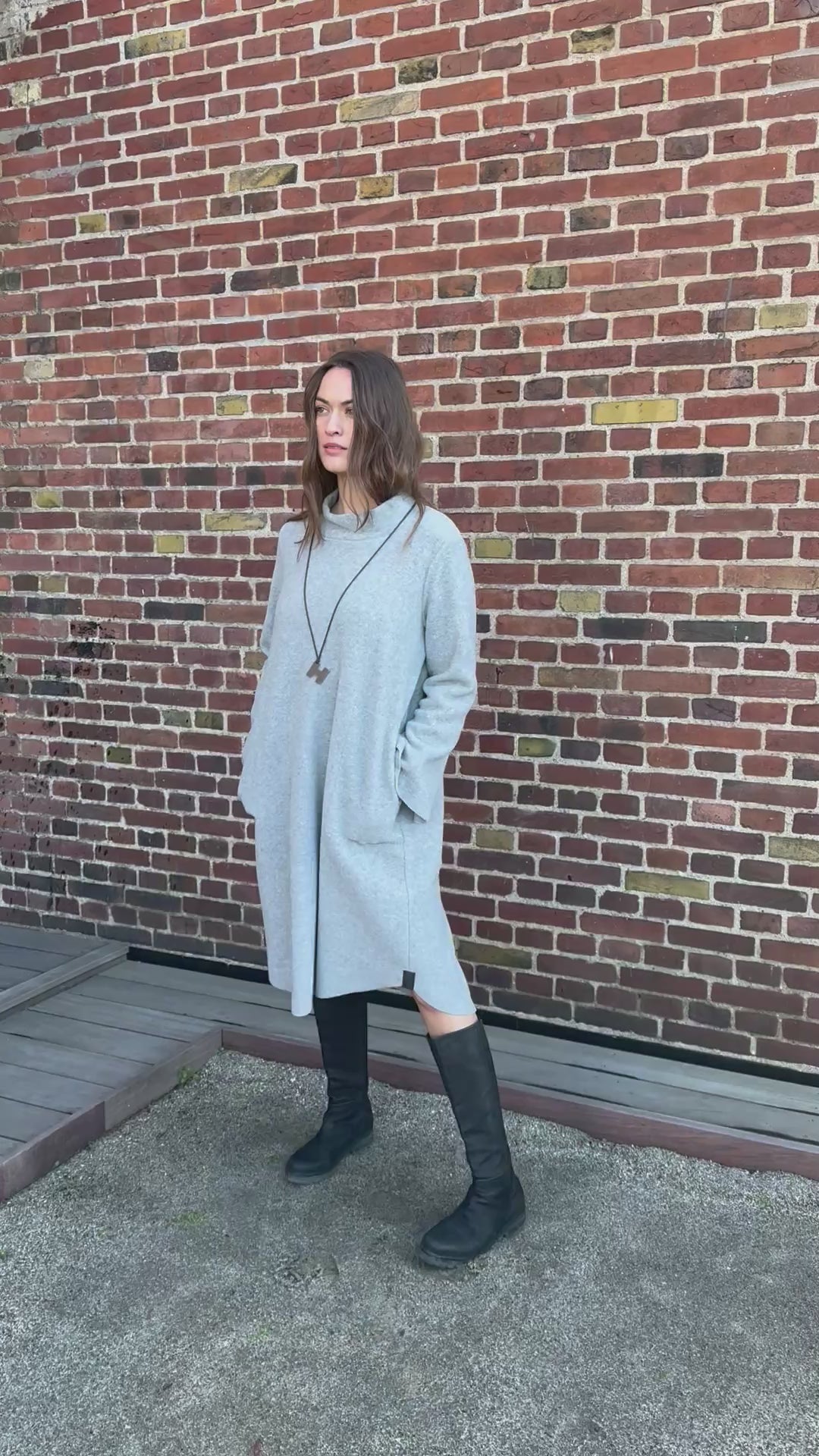 HENRIETTE STEFFENSEN COPENHAGEN DRESS - 3255 KJOLER LIGHT GREY 876