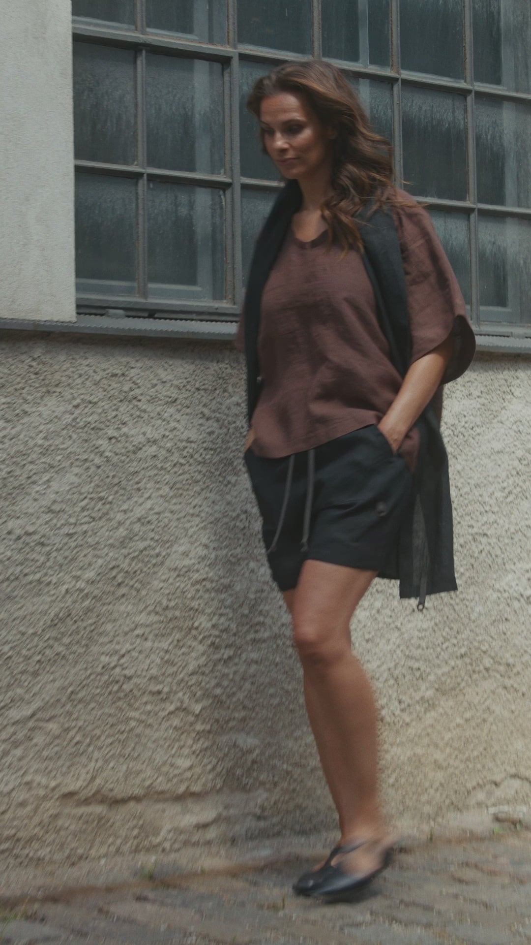 HENRIETTE STEFFENSEN COPENHAGEN BLOUSE - 81003 BLUSER CHOCOLATE 844