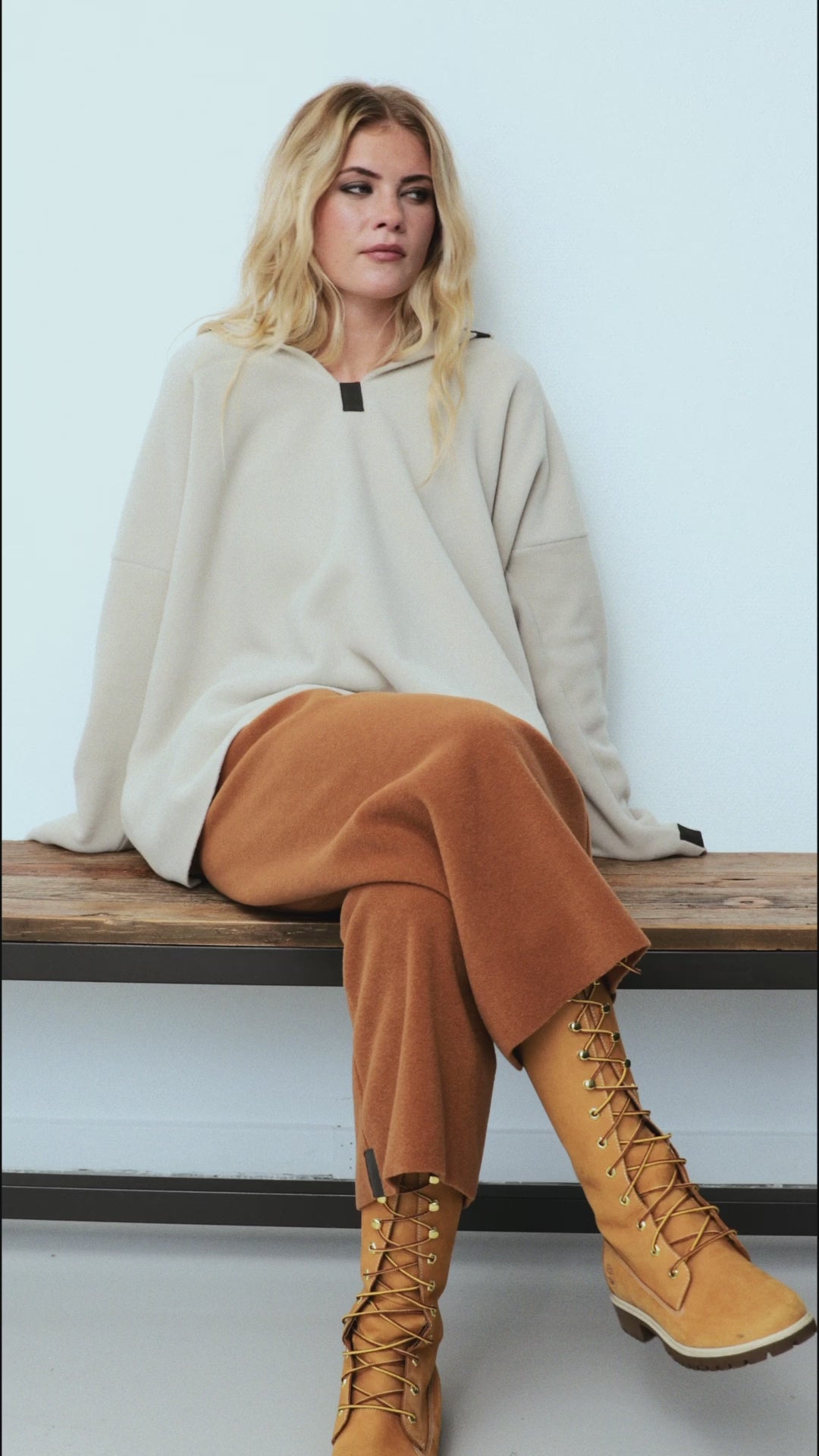 HENRIETTE STEFFENSEN COPENHAGEN FLARE TROUSERS 3/4 LENGTH - 2115 BUKSER RUST 706