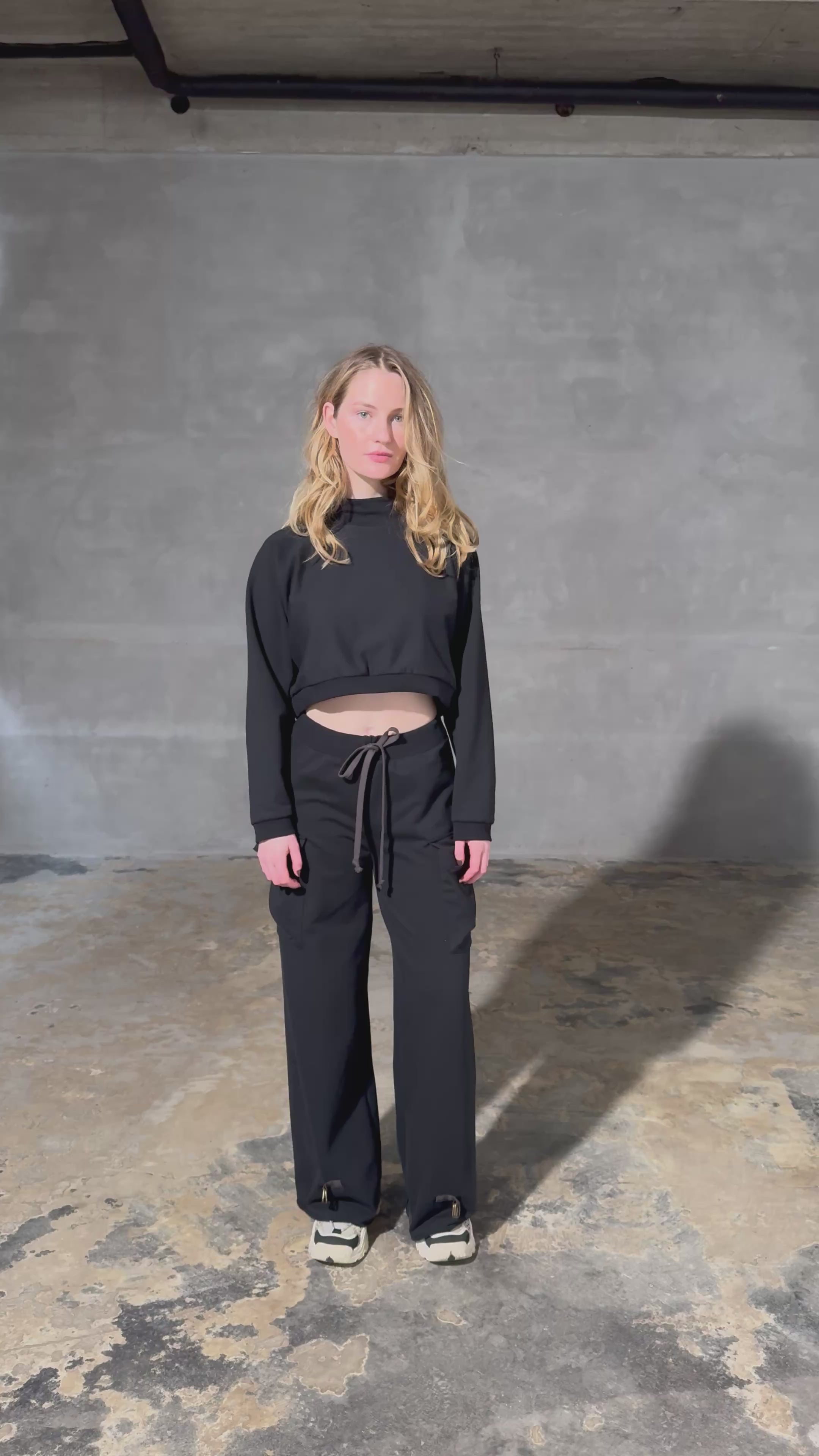 HENRIETTE STEFFENSEN COPENHAGEN CARGO TROUSERS - 72017 BUKSER BLACK 900