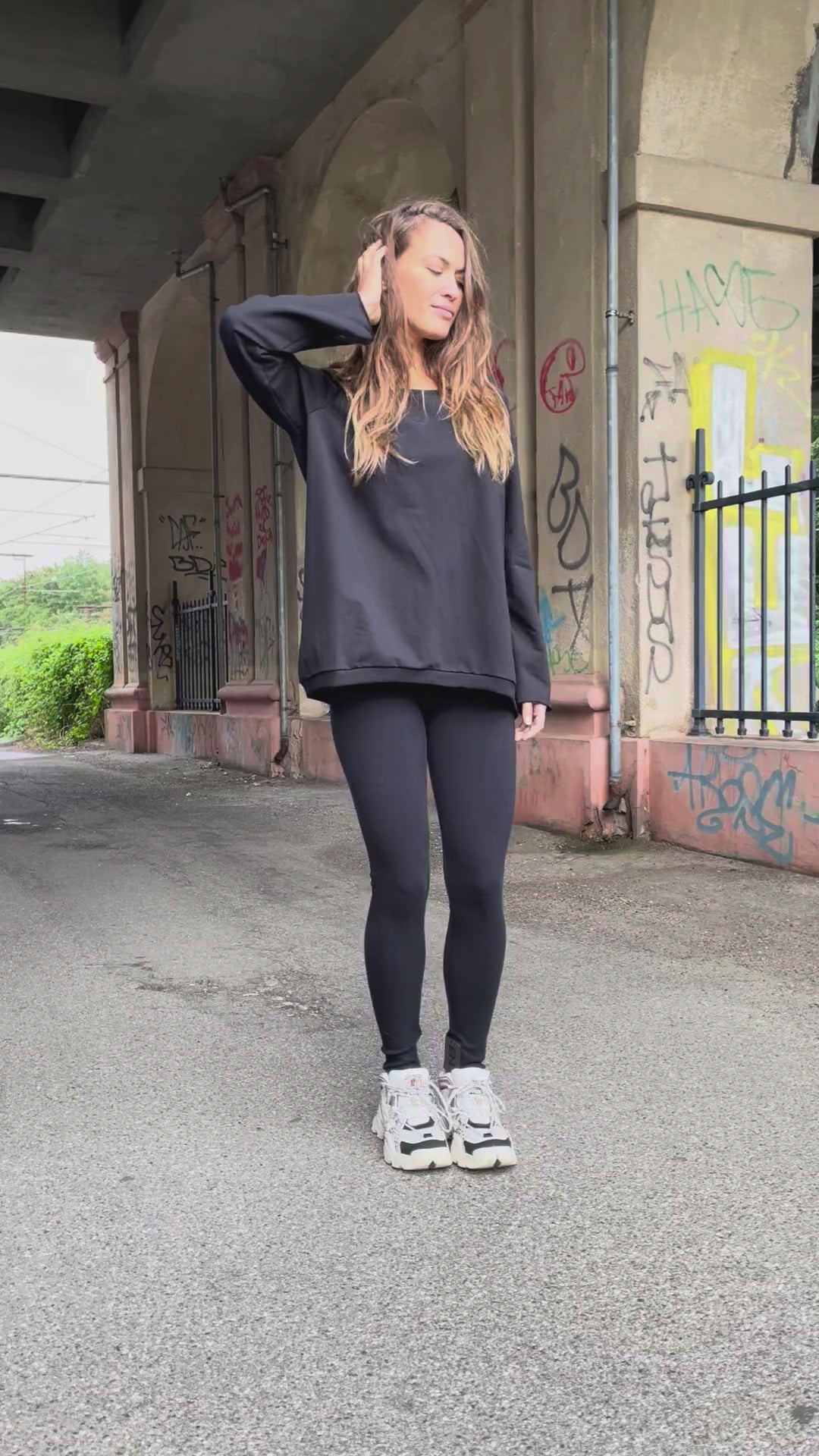 HENRIETTE STEFFENSEN COPENHAGEN SWEATSHIRT - 71605 BLUSER BLACK 900