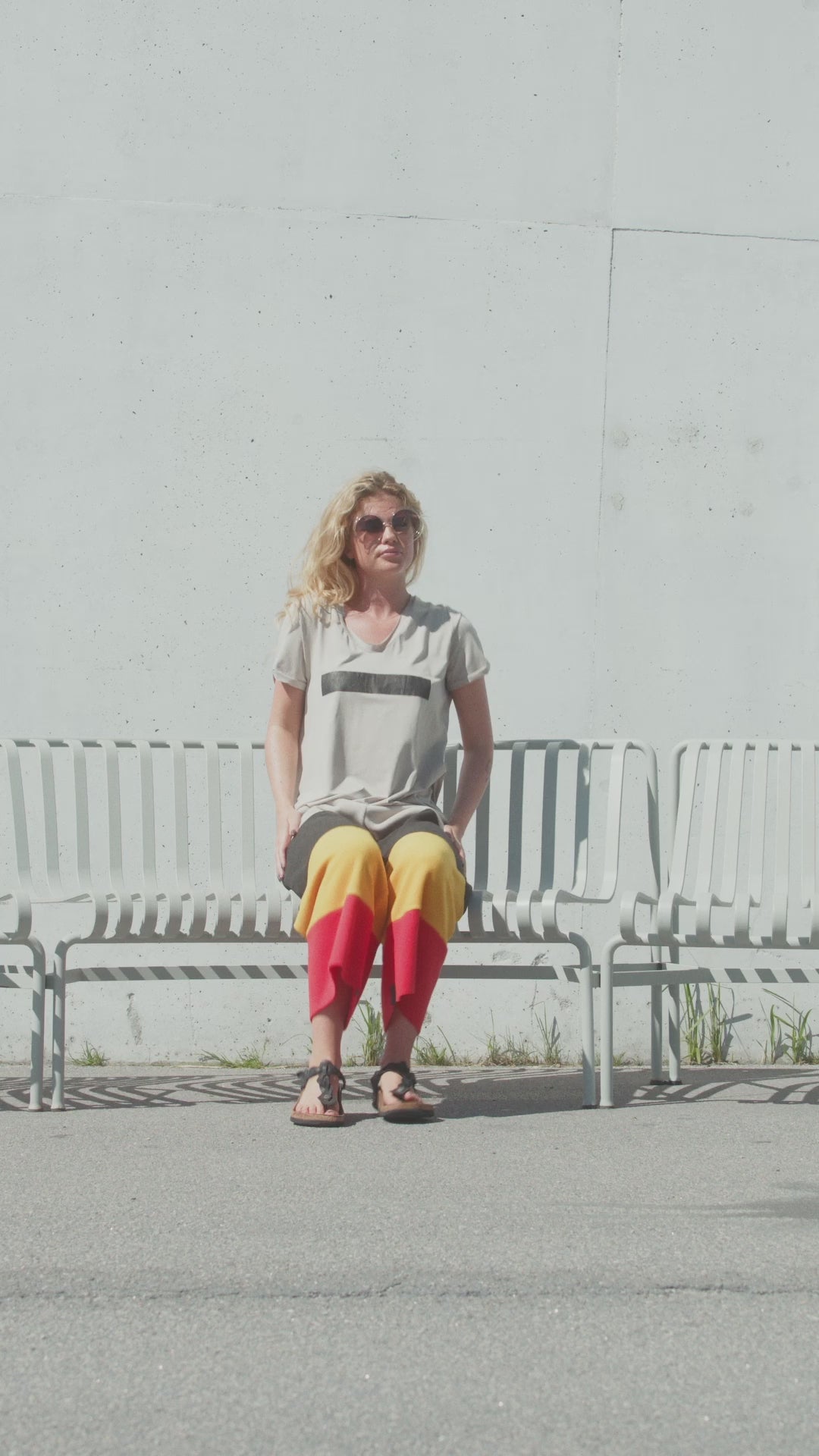 HENRIETTE STEFFENSEN COPENHAGEN RAINBOW FLARE TROUSERS 3/4 - 2122 BUKSER RAINBOW 899