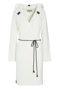 CARDIGAN WITH BELT - 7151 - OFF WHITE