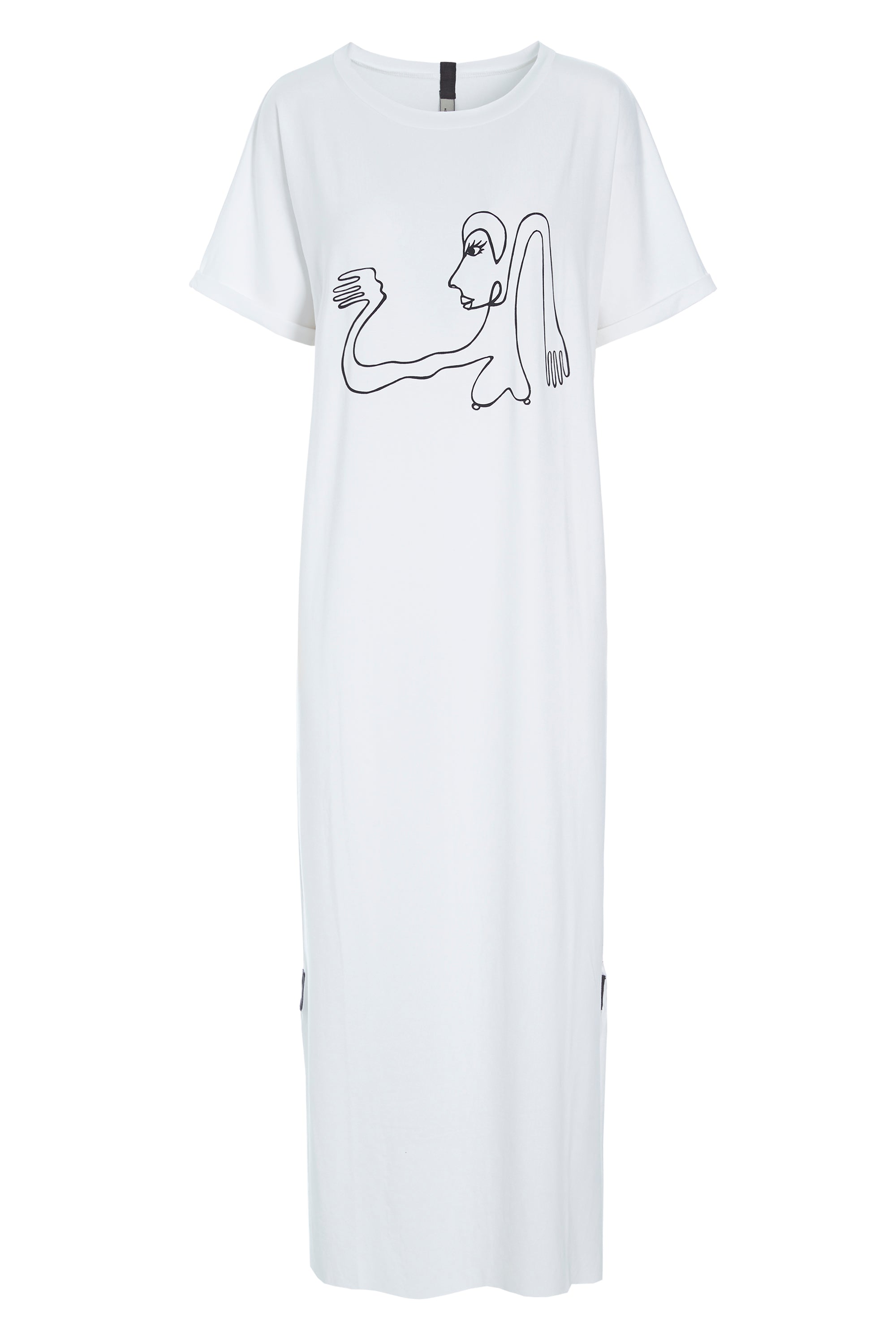 HENRIETTE STEFFENSEN COPENHAGEN LONG DRESS WITH PRINT - 98038 DRESSES jersey WHITE 816