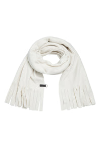 SCARF WITH FRINGES - 4077 - OFF WHITE
