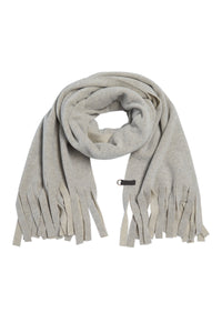SCARF WITH FRINGES - 4077 - SAND
