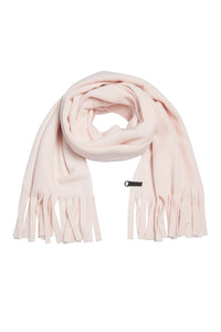 SCARF WITH FRINGES - 4077 - SOFT ROSE